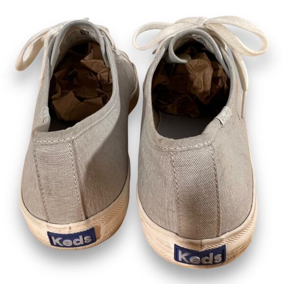 Keds Kickstart Gray Chambray Canvas Sneakers Size 11 - Picture 4 of 7